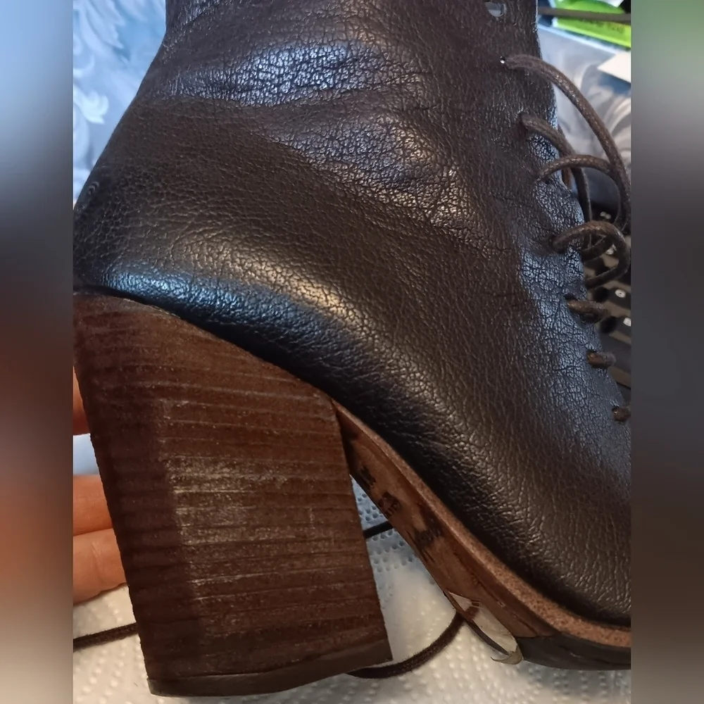 Marsell Italian Leather Vintage Bolla Lace Up Ankle Boots EU 36.5